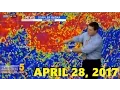 April 28 2017 Tornado Warning KFSM-TV Radar Confirmed Tornado