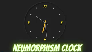 Neumorphism Clock with JavaScript HTML and CSS Web Tutorials