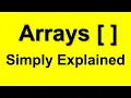 C Arrays examples 2d arrays lists tutorial