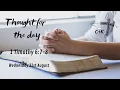 Contentment 1 Timothy 6 7-8 Steve Dodman 31st August 2022