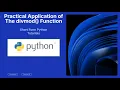 Practical Python divmod Function Tutorial Quotient Remainder with Real Examples