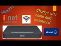 iiNet TG789 - How to change Wi Fi name and password