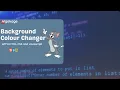 Background Color Changer using HTML CSS JavaScript