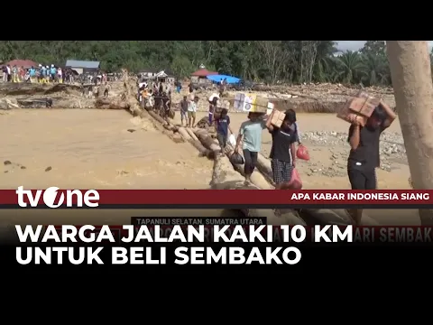 Warga Terisolasi di Tapsel Jalan Kaki Cari Sembako