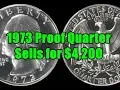 1973 Washington Quarter Sells Huge for 4200 - One You Don t See Everyday
