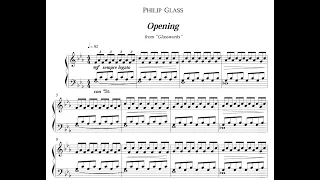 Philip Glass Opening Glassworks Piano Sheet Music  Philip Glass Opening Glassworks Piano Sheet Music