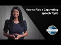 Lagu How to Pick a Captivating Speech Topic