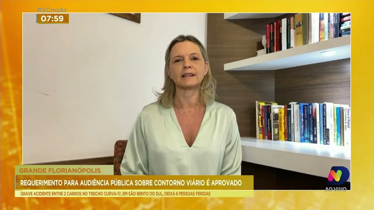 Karina Manarin comenta o atraso das obras do Contorno Viário da Grande Florianópolis