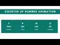 COUNTING UP NUMBER ANIMATION JQUERY PLUGIN COUNTERUP JS NUMBER ANIMATION FROM 0 TO VALUE
