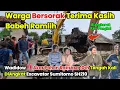 Lagu Wadidow Warga Sampe Bersorak‼️ Akar Pohon Raksasa 10th Tengah Kali DiCabut Excavator Sumitomo SH210