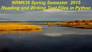 Python text files