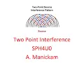 Two Point Source Interference
