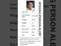 MISSING PERSON ALERT Help Find Marc James Allen