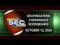 SEC Scoreboard - Oct 12 2024
