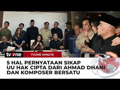 Press Conference UU Soal UU Hak Cipta Ahmad Dhani dan Once