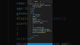 JavaScript Remove Properties from an Object