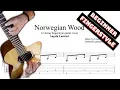 Norwegian Wood TAB - acoustic fingerstyle guitar tabs PDF Guitar Pro