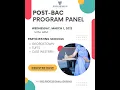 Post-Bac Program Panel