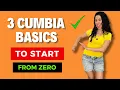CUMBIA basics YOU NEED to start dancing TOTAL BEGINNERS No partner needed