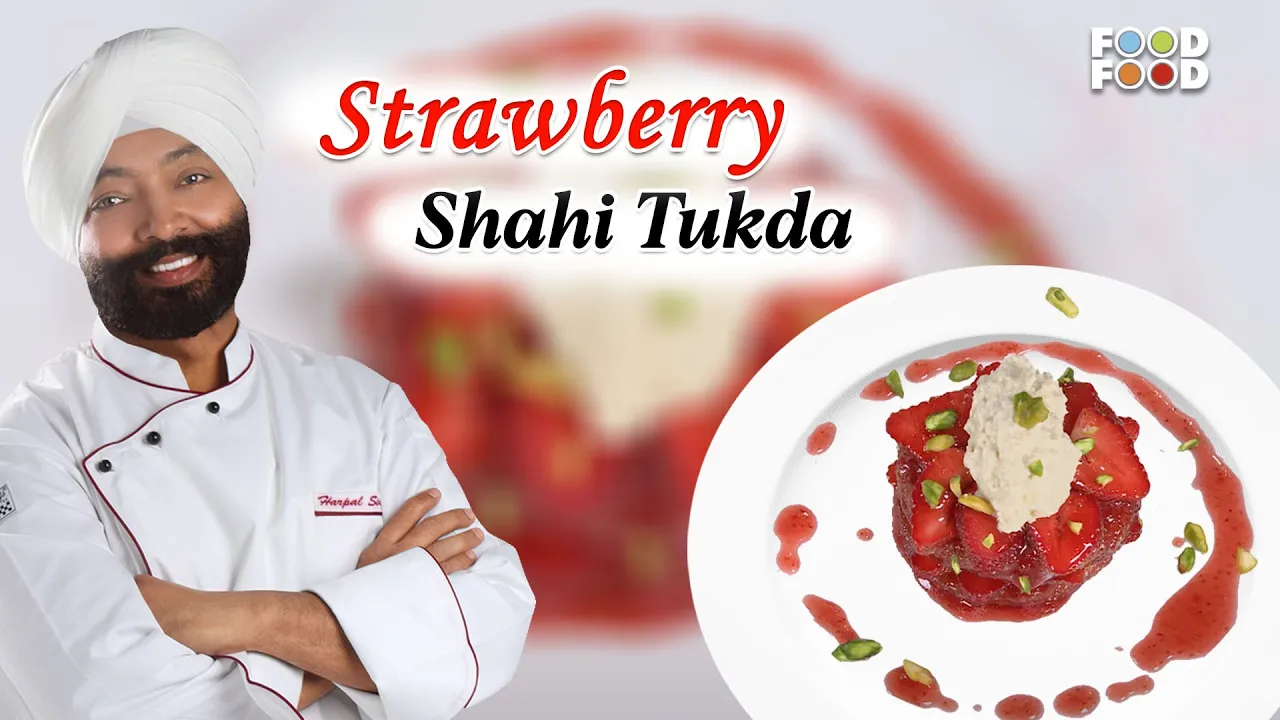          Royal Dessert: Strawberry Shahi Tukda Recipe