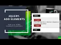 15 jQuery DOM Manipulation part 3 Add Methods append prepend before after jQuery Tutorials hindi