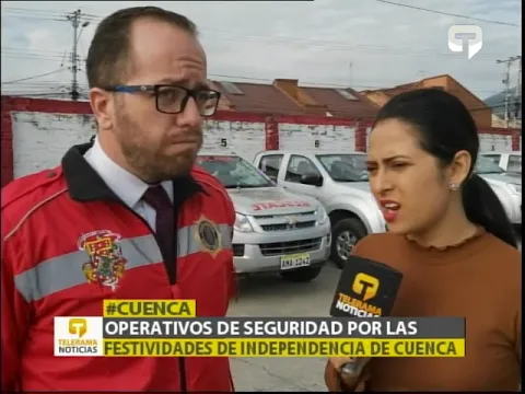 Operativos de seguridad por las seguridades de independencia de Cuenca
