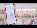 how to make your phone aesthetic hello kitty theme