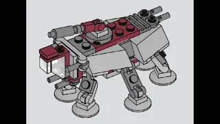 LEGO Instructions | Star Wars | 912308 | AT-TE | Magazine Gift
