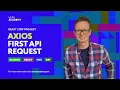 Full Stack React Django DRF Project Chat App Installing Axios Create First API request