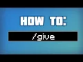 How to use the give Command Tutorial in Minecraft 1 18