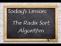 Lesson The Radix Sort Algorithm