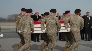 Slain Iowa soldiers honored with dignified transfer at Dover Air Force Base
