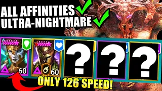 Demytha and Emic FULL AUTO Clanboss Team Raid Shadow Legends Test Server