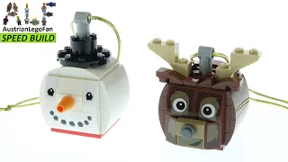 LEGO Seasonal 854050 Snowman & Reindeer Duo - Lego Speed Build