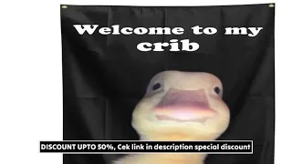 Welcome to My Crib Flag 2x3 Feet Funny Flags with 4 Shiny Brass Grommets for Tapestry Dorm