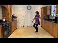 Not At This Party line dance demo & practice with instruction