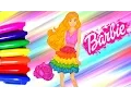 Barbie Coloring Page - How to color Barbie Educational fun for kids