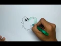 How to Draw Yoshi Face Step by Step