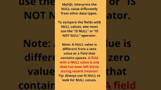 How to test for NULL values in a database Data Science Interview Question