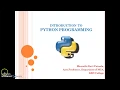 1 Introduction to Python Programming By Bharathi Patnala