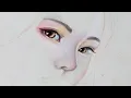 Lagu ✨ Beautiful girl painting| Short painting Video | TsCreation