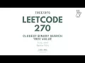 LeetCode 270 Closest Binary Search Tree Value
