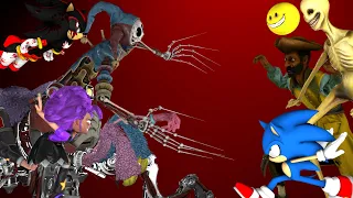 VILLAIN MAYHEM: Poppy Playtime Chapter 5 vs Captain Clark vs Verity vs Sonic