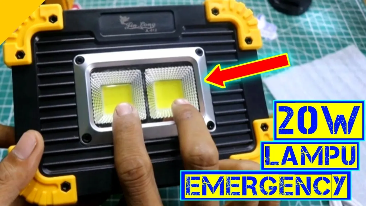 Review Dan Cara mengecas Lampu LED EMERGENCY merk cerdas