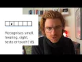 Cryptic Crossword Recognises smell hearing sight taste or touch 6