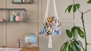 Make a macramé teddy hammock - DIY by Søstrene Grene