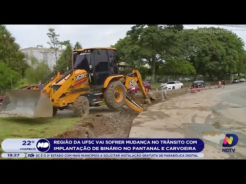 Região da UFSC vai sofrer mudança no trânsito com implantação de binário no Pantanal e Carvoeira