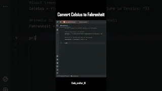 Python Program to Convert Celsius to Fahrenheit Beginner Friendly Tutorial