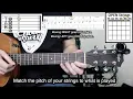 Tune My Guitar Half Step DOWN E Flat Tuning Chord Savvy Beginner Guitar Lesson
