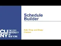 Building Schedules with Schedule Builder